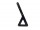 WINDSCREEN STANCHION RH BLACK