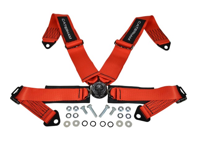 Seatbelt - 4 Point Quick Release - Red