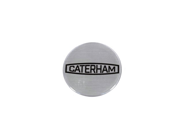 50mm Silver Retro Logo Badge