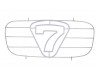 GRILLE NOSECONE SV 7 LOGO GREY