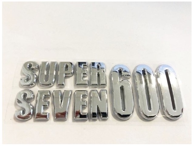 BADGE - REAR PANEL - SUPERSEVEN 600