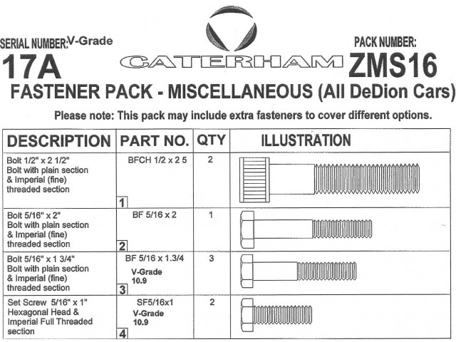 Misc. de Dion Hardware Pack