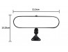 Rear View Mirror - Black - Scuttle Mounted