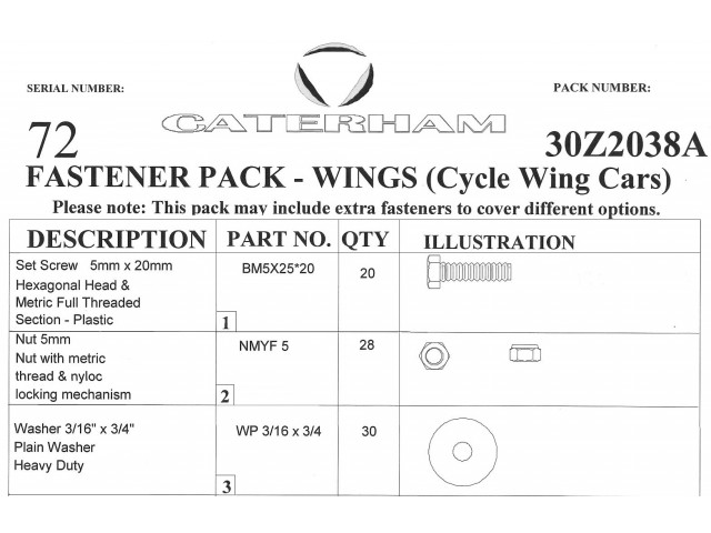 Cycle Wings Hardware, Race Cars