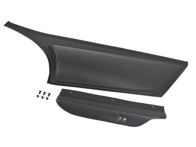 HALF SIDESCREEN S3 RH CARBON VINYL WITH ARMREST