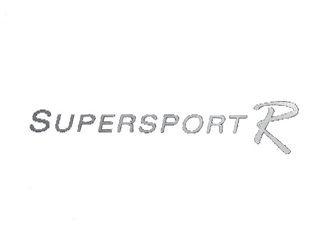 Decal - Bonnet - Supersport R - Silver