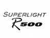 DECAL REAR PANEL R500 SUPERLIGHT 5" LONG BLACK