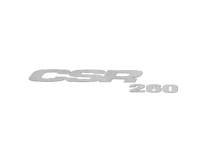 Decal - Rear Panel - Silver - CSR260