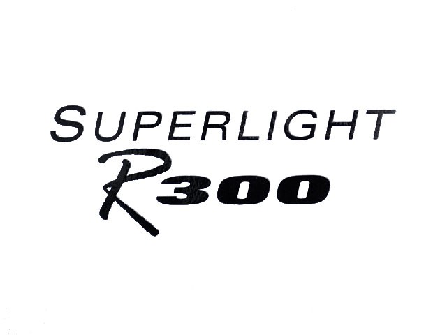 Superlight R300 Black Bonnet Decal