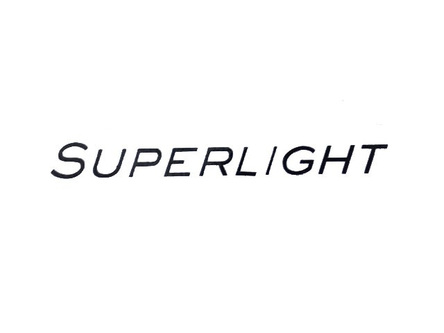 Decal - Rear Panel - Superlight - Black