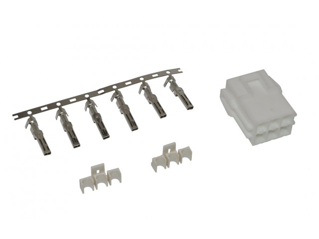6 WAY RECEPTACLE AND PIN CONTACTS
