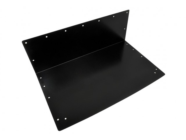 Angled Blanking Plate for Heater Hole, Black