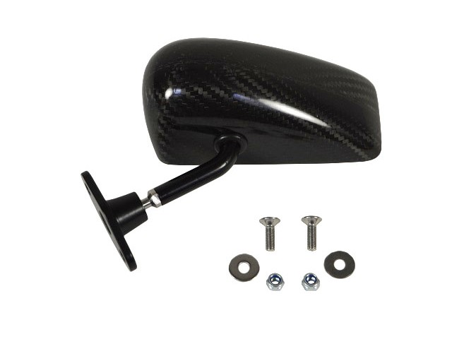 LH Carbon Fibre Convex Side Mirror