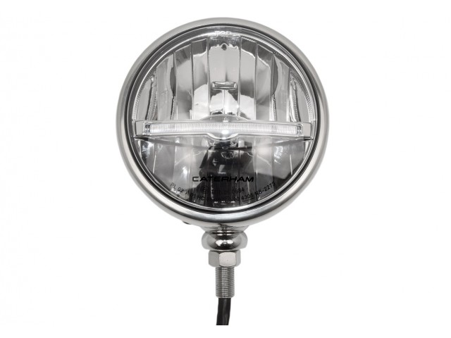 Chrome Right Hand Drive LED Headlight