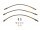 BRAKE HOSE SET WIDE TRACK UPRATED