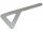 WINDSCREEN STANCHION LH ANODISED SILVER