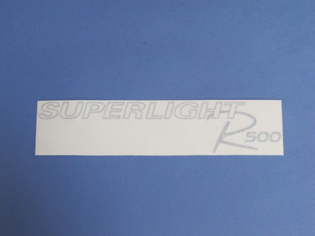 DECAL BONNET R500 SUPERLIGHT MODEL SILVER