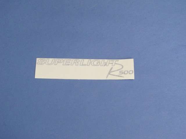 DECAL REAR R500 SUPERLIGHT MODEL
