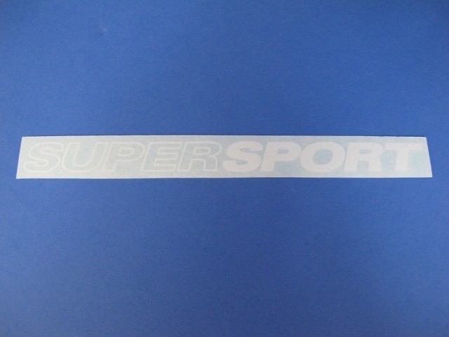 DECAL SUPERSPORT MODEL 170MM LONG WHITE