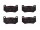 BRAKE PADS FRONT UPRATED 4 POT CALIPERS