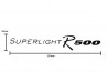 Decal - Bonnet - Superlight R500 - Black